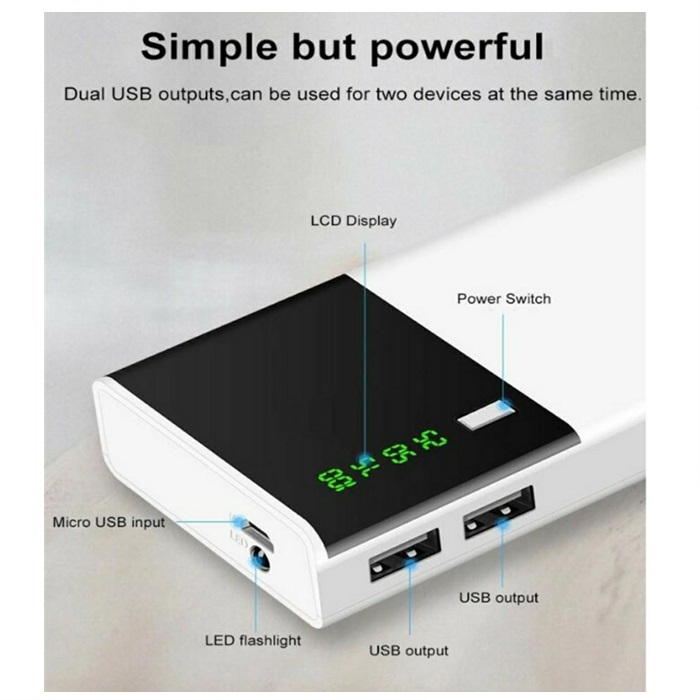 Buy 20000MAH Dual Output Portable Smart Power Bank car accessories